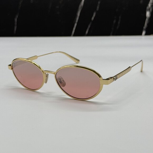 NEW DIOR DIORCANNAGE R1U B0R6 WOMEN GOLD SUNGLASSES - Picture 2 of 9